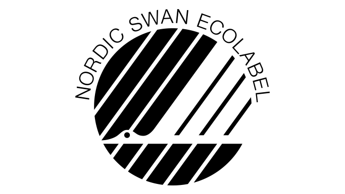 Logo de certification du label écologique nordique représentant des normes environnementales élevées pour les produits durables.